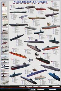 Poster, Affisch Submarines and U-boats