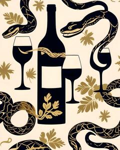 Illustration Snakes a Wines, Uma Gokhale