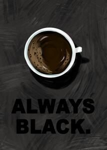 Illustration Black Coffee, EMELIEmaria