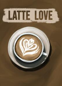 Illustration Latte Love, EMELIEmaria