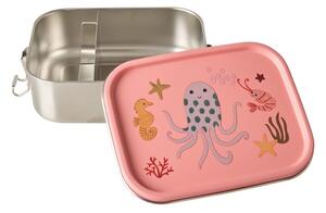 Rice - Small Stainless Steel Lunchbox - Matlåda för barn - Coral Ocean - 6x12x17cm