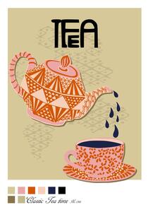 Illustration Tea Time Poster, Annick