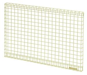 Kalager Design - Wire Panel - Small - Anslagstavla - Green Beige - L57 x D3 x H38,5 cm