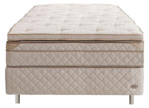 DUX - Dux 60 resårbotten/ Dux 60 resårmadrass medium/ Top Pad Plus Bäddmadrass 100x200 cm/ Rund oatmeal 12 cm - Sängar - Beige
