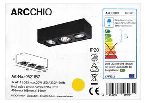 Arcchio - LED taklampa DWIGHT 3xG53/20W/230V
