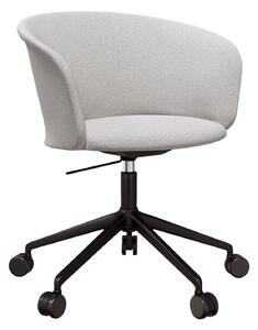 HEM - Kendo Swivel Chair 5-star Castors - Porcelain/Black - Kontorsstolar - Sabine Marcelis,LucidiPevere - Vit - Metall/Trä/Skum/Plast/Ull