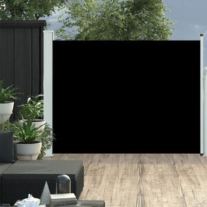 Infällbar sidomarkis 140x500 cm svart