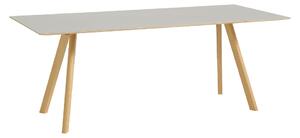 HAY - CPH30 2.0 Table Lacquered Oak Frame L200 X W90 X H74 Off-White Linoleum Tabletop Lacquered Edge - Matbord - Ronan & Erwan Bouroullec - Vit - Trä