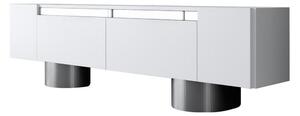 Bohem Tv-bänk 180 cm - Vit/Silver