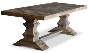 Palma rustikt matbord i återvunnen drivved - 280 cm + Möbelvårdskit för textilier - Övriga matbord, Matbord, Bord