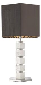 Hexagon bordslampa grå/vit 76cm