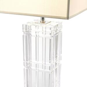 Universal bordslampa kristall/vit 88,5cm