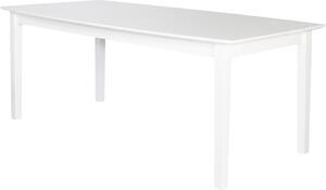 Eka - Matbord 2x1m - Vitlackad björk 2st klaffar