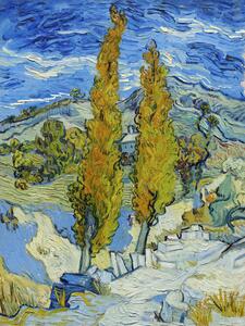 Bildreproduktion The Poplars at Saint-Rémy (1889), Vincent van Gogh