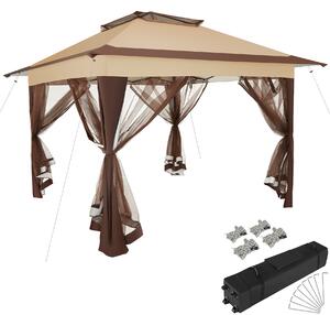 TecTake GmbH 404882 paviljong carabobo 3,64x3,64x2,94m - brun