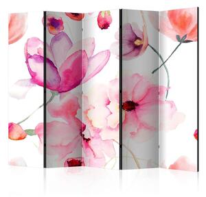 Rumsavdelare / Skärmvägg - Pink Flowers II - 225x172