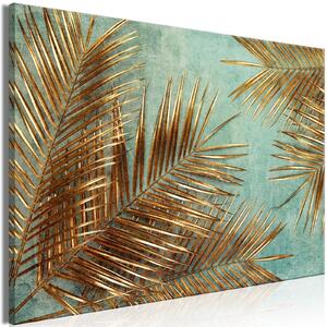 Canvas Tavla - Sunny Palm Trees Wide - 60x40