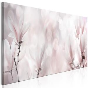 Canvas Tavla - Misty Flowers Narrow - 90x30