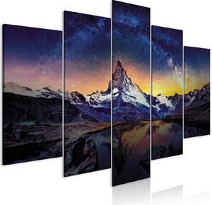 Canvas Tavla - Matterhorn (5 delar) Wide - 100x50