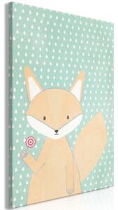 Canvas Tavla - Little Fox Vertical - 40x60