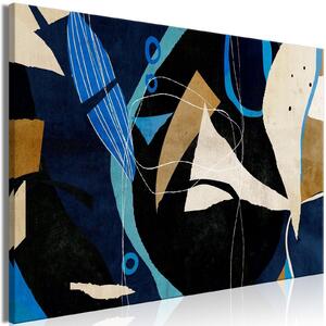 Canvas Tavla - Configuration of Abstraction Wide - 60x40