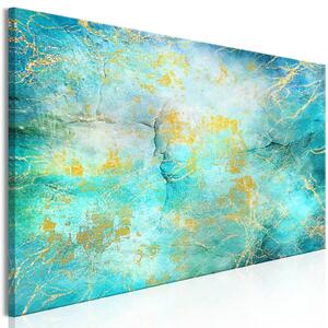 Canvas Tavla - Emerald Ocean Narrow - 90x30