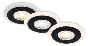 Briloner 7039-035 - KIT 3x Infälld LED badrumsbelysning LED/5W/230V IP44