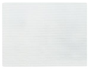 Dekorativ Sängpläd Vit Polyester 150 x 200 cm Mjukt tyg Sovrum Beliani