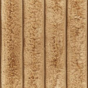 Dekorativ Sängpläd Ljusbrun Polyester 150 x 200 cm Mjukt tyg Sovrum Beliani