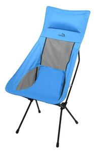 Hopfällbar campingstol blå 105 cm