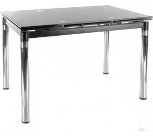 Cameron 110-170 cm matbord - Grå/krom - Matbord med glasskiva, Matbord, Bord