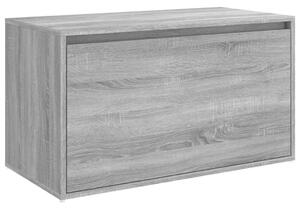 Hallbänk 80x40x45 cm grå sonoma-ek konstruerat trä