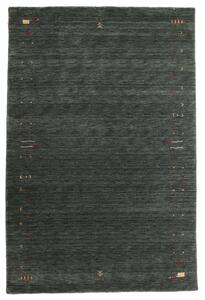 Gabbeh Loom Frame Matta - Mörkgrå / Grön 190x290