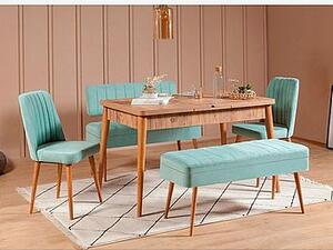 Set med bord och stolar (5 delar) - Mina