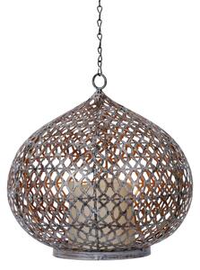 Luxform Orientalisk trädgårdslampa LED Edessa rostig silver