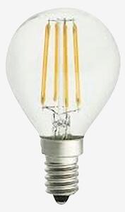 Filament dekorationslampa LED dimbar klot E14 4W Ø45 mm klar