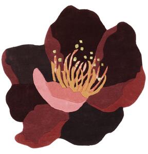 Botanic Matta - Burgundy röd / Rosa Ø 150