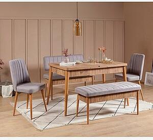 Set med bord och stolar (5 delar) Vina 0701