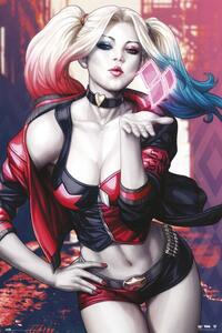 Poster, Affisch Harley Quinn - Kiss