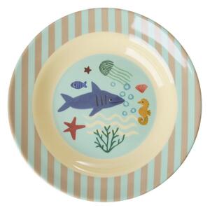 Rice - Kids Bowl - Skål för barn - Blue Ocean - 3x0x0cm
