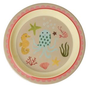 Rice - Kids Lunch Plate - Barnens tallrik - Coral Ocean - 2x0x0cm