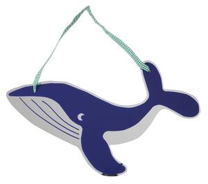Rice - Kids Acrylic Mirror In Whale - Spegel för barn - Blue - 0x21x35cm
