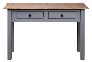 Avlastningsbord grå 110x40x72 cm massiv furu panama - Grå