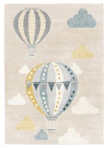 Balloon Ride Matta - Beige / Blå 100x160