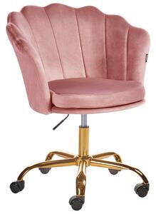 Kontorsstol Monticello Rosa/guld/svart - Rosa/guld/svart