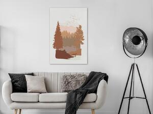 Canvas Tavla - Autumn in the Mountains Vertical - 40x60