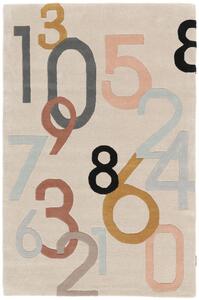 Lucky Numbers Matta - Beige / Flerfärgad 120x180