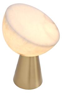 Chamonix bordslampa mässing/vit 45cm