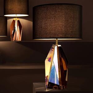 Setai bordslampa svart/bärnsten kristall 71,5cm