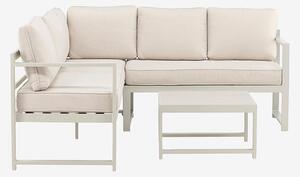 Venture Home - Salvador Hörnsoffa - Beige - Trädgårdssoffor - Från Homeroom